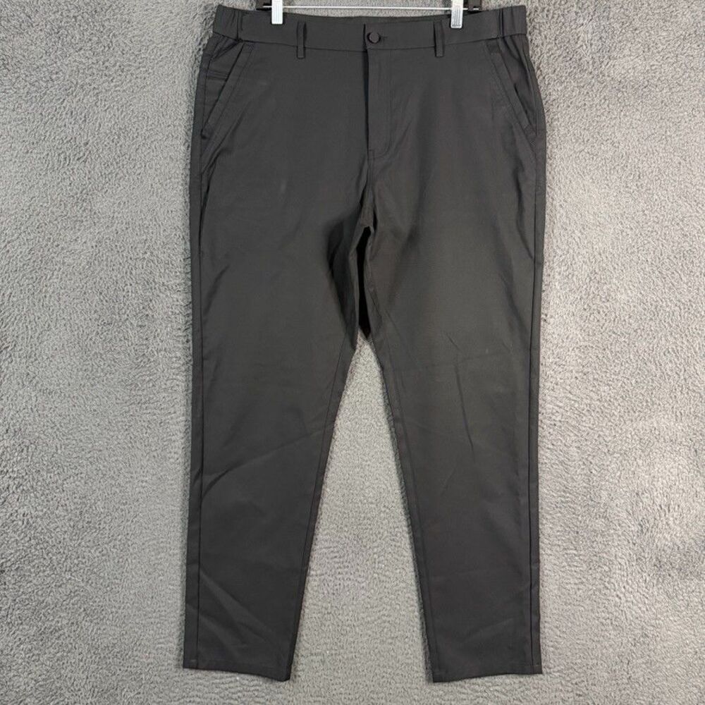 Jack Archer Jetsetter Tech Pants Mens 36x32 Black Athletic Fit Stretch Waist